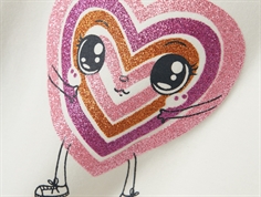 Name It jet stream glitter heart top